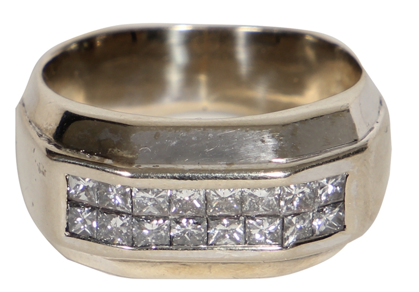 Tupac Shakur Owned & Worn Gold and Diamond Ring (RGU)