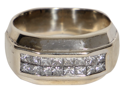 Tupac Shakur Owned & Worn Gold and Diamond Ring (RGU)