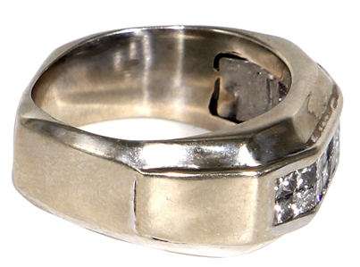 Tupac Shakur Owned & Worn Gold and Diamond Ring (RGU)