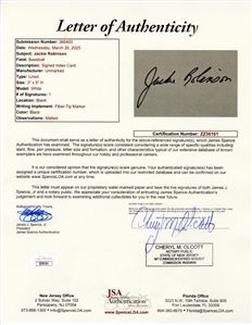 Jackie Robinson Signed Cut with Original Photograph (JSA)