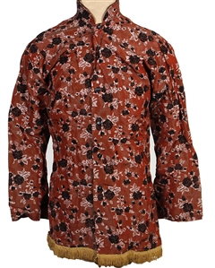 Jimi Hendrix Owned & Worn Gold Brocade-Style Fringed Shirt
