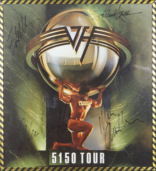 Van Halen Band Signed 5150 Tour Program