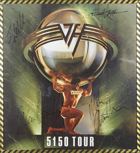 Van Halen Band Signed 5150 Tour Program