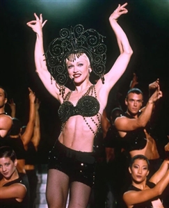 Madonna Owned & Stage Worn Black Fishnet Stocking - Worn Throughout “The Girlie Show In 1993