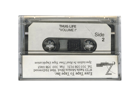Tupac Shakur Unreleased Promotional Cassette Recording Titled "Thug Life"