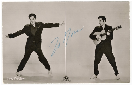 Elvis Presley Signed Postcard