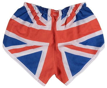 Def Leppard Rick Allen Owned and Stage Worn Iconic Union Jack Shorts (MEARS)