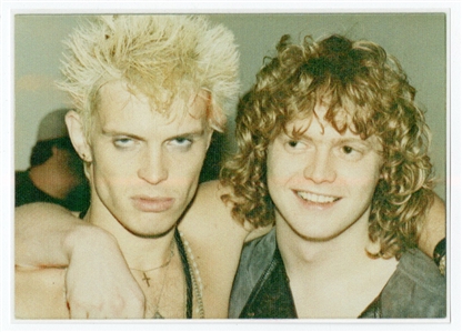 Def Leppard Rick Allen Owned Original Photograph With Billy Idol