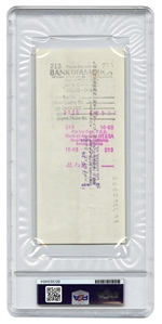 Madonna 1985 Handwritten & Signed Check (PSA/DNA Encapsulated)