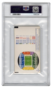 Lionel Messi Debut Ticket From 2003 November 16 FC Porto/FC Barcelona Friendly Proof (PSA MINT 9)
