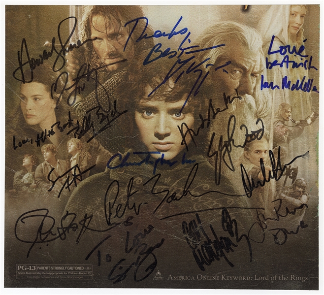 The Lord of the Rings Cast Signed Print (16)