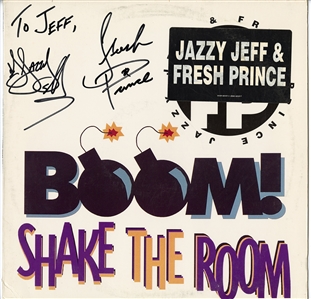 Jazzy Jeff & Fresh Prince (Will Smith) Signed "BOOM! Shake The Room" Album