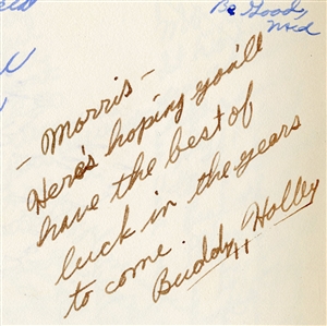Buddy Holly Incredibly Rare Twice-Signed 1953 Lubbock High School Yearbook (REAL)