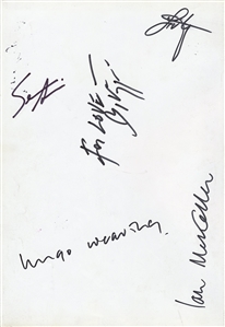 The Lord of The Rings The Two Towers Cast Signed Visual Companion Book