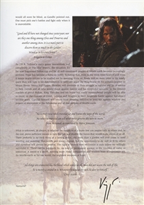 The Lord of The Rings The Two Towers Cast Signed Visual Companion Book