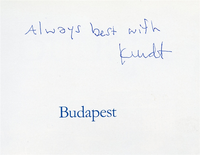 Nirvana Hungary, Budapest 11/21/1989 Archive - Including 12 Original Flyers For The Concert, A Handwritten Setlist Attributed to Kurt Cobain with a Signed Book