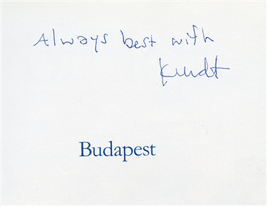 Nirvana Hungary, Budapest 11/21/1989 Archive - Including 12 Original Flyers For The Concert, A Handwritten Setlist Attributed to Kurt Cobain with a Signed Book