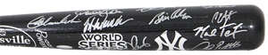2009 World Champion New York Yankees Team Signed Bat 3/50 (Steiner)