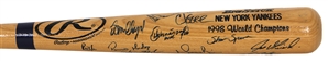 1998 World Champion New York Yankees Team Signed Bat  88/125 (Steiner)