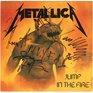 Metallica Signed "Jump In The Fire" Album with Cliff Burton (Beckett, JSA & REAL)