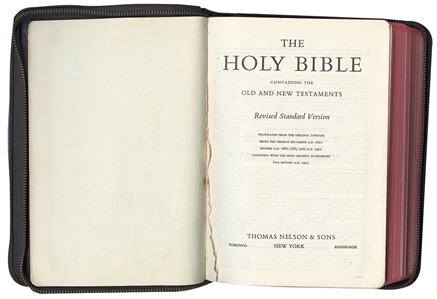 Elvis Presley Personally Owned “The Holy Bible" (Delta Briggs Provenance)