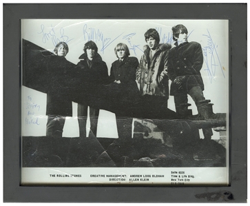 The Rolling Stones Signed Photograph With Brian Jones