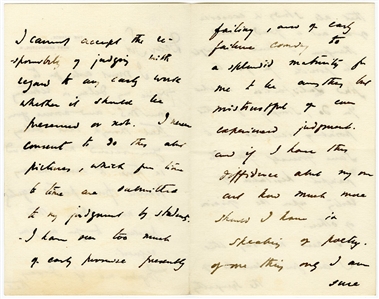 Sir Edward Burne-Jones Signed & Handwritten Five Page Letter
