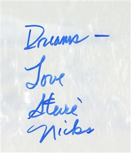 Stevie Nicks Signed Stage Used Drumhead with Fleetwood Mac Signed “Rumours Album (4) (Beckett & PSA)