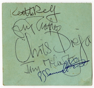The Yardbirds with Eric Clapton Signed 12/12/1964 Concert Ticket Stub (PSA/DNA)
