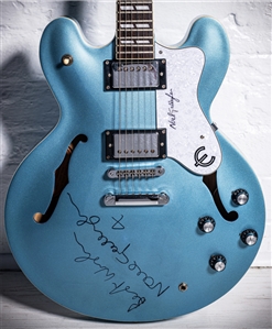 Noel Gallagher Owned, Played & Signed 1998 Man City Blue Epiphone Supernova Guitar (Katrina Russell LOA)