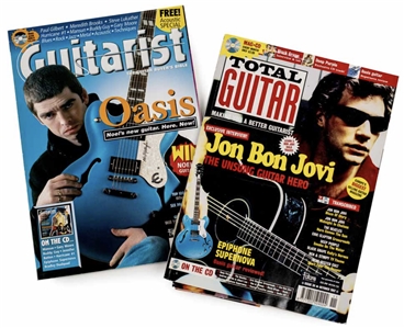 Noel Gallagher Owned, Played & Signed 1998 Man City Blue Epiphone Supernova Guitar (Katrina Russell LOA)