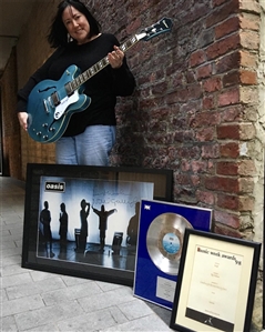 Noel Gallagher Owned, Played & Signed 1998 Man City Blue Epiphone Supernova Guitar (Katrina Russell LOA)