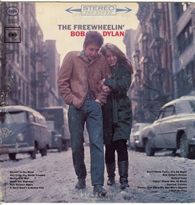 Bob Dylan Signed "Freewheelin" Album (REAL)