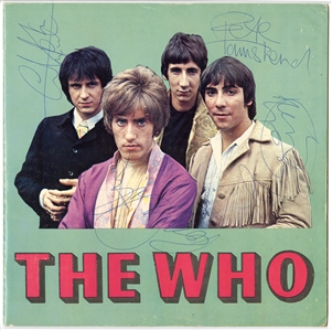 The Who 1967 Band Signed Program With Keith Moon (REAL)