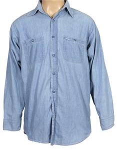 Elvis Presley 1957 “Jailhouse Rock" Screen Worn Denim Button Down Shirt