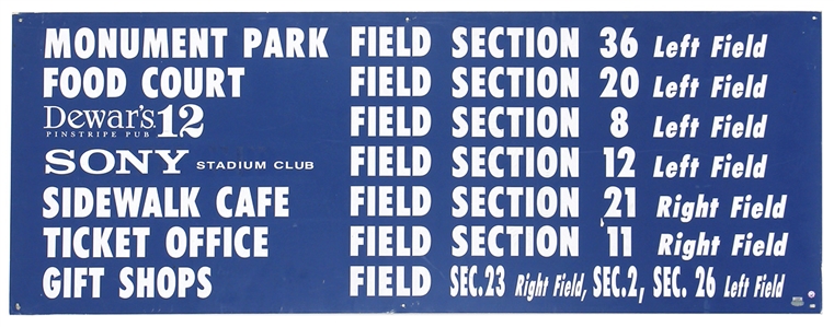New York Yankees Original Stadium Sign