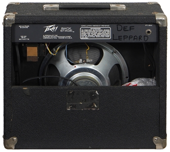 Def Leppard 1988 Stage Played Peavey Amplifier Used at Sanremo Music Festival During “Hysteria World Tour