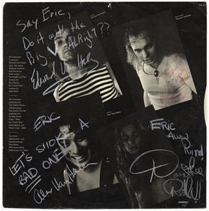 Van Halen Vintage Signed "Van Halen" Debut Album Insert (REAL)