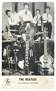 The Beatles Signed Parlophone Card (3) (REAL)
