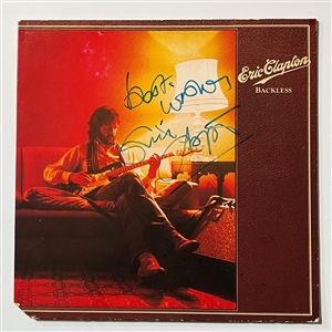 Eric Clapton Vintage Signed “Backless" Album (REAL)