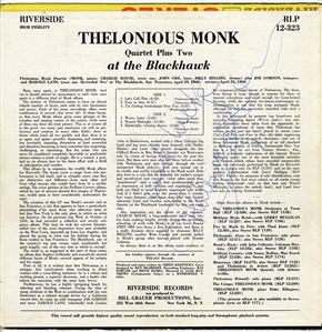 Thelonious Monk Quartet Plus Two - At The Blackhawk Signed Album (JSA)