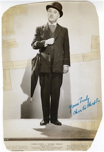 Charlie Chaplin Signed Photograph