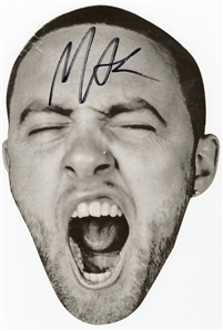 Mac Miller Signed “Blue Slide Park" Fathead Sticker (JSA)