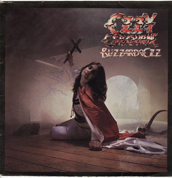 Ozzy Osbourne & Randy Rhoads Signed “Blizzard of Ozz" Album (JSA)