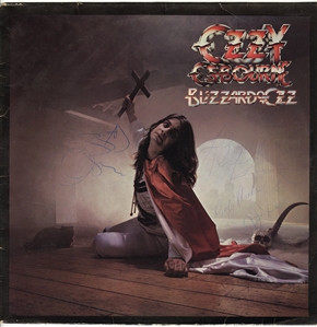 Ozzy Osbourne & Randy Rhoads Signed “Blizzard of Ozz" Album (JSA)