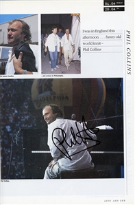 Multi-Signed LIVE AID Concert Book (1985) - Featuring Autographs of Queen, Elton John & More (JSA)