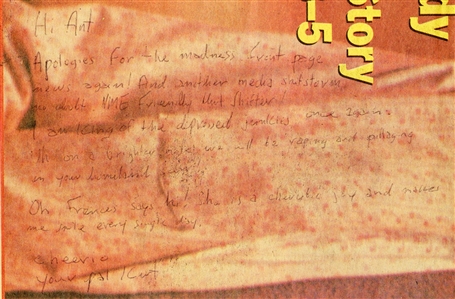 Kurt Cobain Handwritten & Signed NME “Nirvana: Is This The End? Magazine Cover Dated 3/12/1994 (Signed Right Before Death) - Writes “I am King Of the Depressed Junkies (JSA)