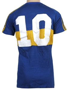 Diego Maradona Historic Match Worn Boca Juniors Jersey 10/11/1981 Over 2 Goals Scored! (MEARS)