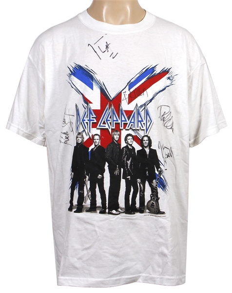 Def Leppard Signed UK Concert T-Shirt (REAL)