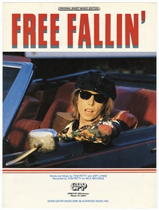 Tom Petty “Free Fallin Music Video Worn Shirt With Music Sheet (SIA Photo-Matched & RGU)